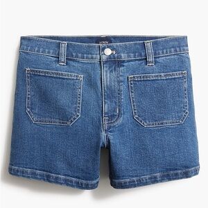 J. Crew Factory Sailor patch-pocket denim short